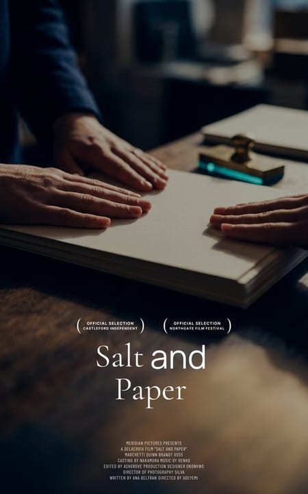 drama screenplay cover, Salt and Paper