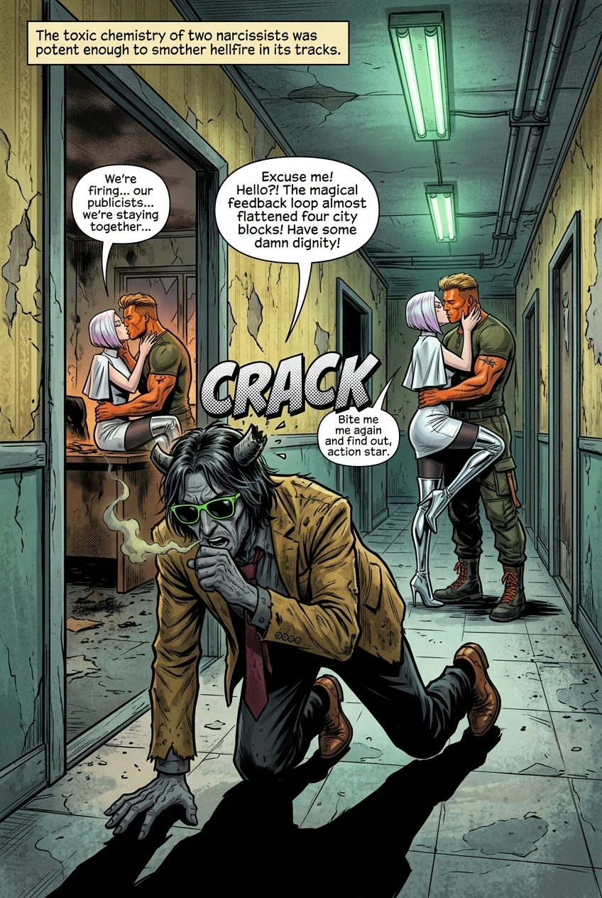 Till Hell Do Us Part, page 21: Gagging on Romance